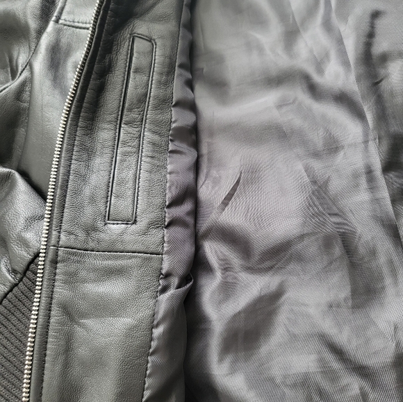 Bolongaro Trevor Men's Leather Black Jacket - Picture 5 of 7